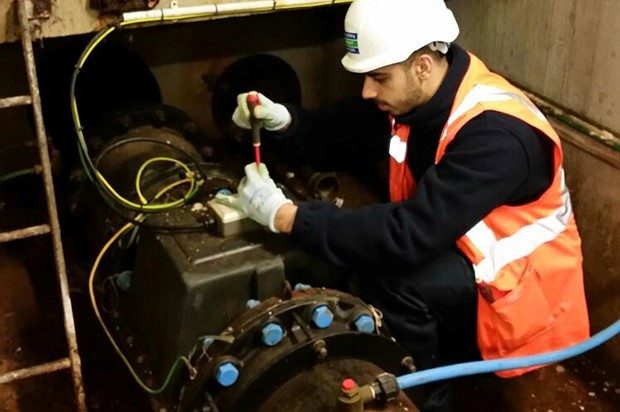 Instrumentation, Control & Automation apprentice at work